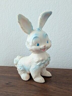 Vintage Edward Mobley BunnyRabbit Rubber Squeak Toy 1961